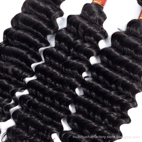 Online Shopping No Shedding Deep Wave Curly Human Sample Virgin Peruvian Hair Bundle